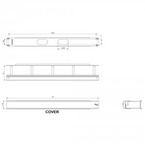 International ICCMSCMPK1 1u Metal Ring  Cover For Cable Management Pan