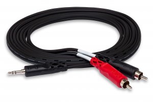 Hosa 0077-0641 3.5mm Trs To Dual Rca Stereo Breakout Cable - 3 Feet