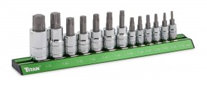 Titan 16122 13-piece Torx Bit Socket Set For Precision Work