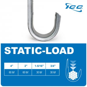 International ICCMSJHK33 J-hook Cable Supports - 1-516