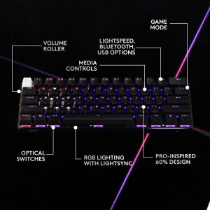 Logitech 920-011902 Pro X60 Wirelss Game Keyboard