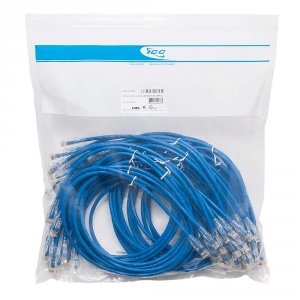 International ICPCSF03BL 3ft Cat 6 Patch Cord - Clear Boot - Blue - Pa