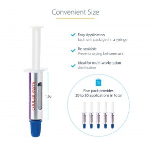 Startech SILV5-THERMAL-PASTE Thermal Paste 5 Pack