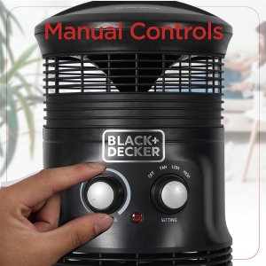 Black BHDS156 360 Surround Heater Fan