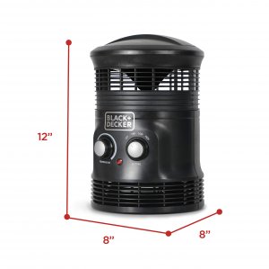 Black BHDS156 360 Surround Heater Fan