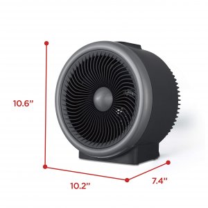 Black BHDT118 Dig Turbo 2in1 Htr Fan