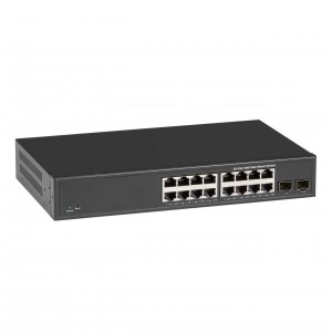 Black LGB2118A-R2 Gigabit Smart Switch 18 Port