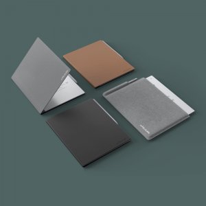 Remarkable RM314 Sleek Grey Book Folio For  2 Tablet