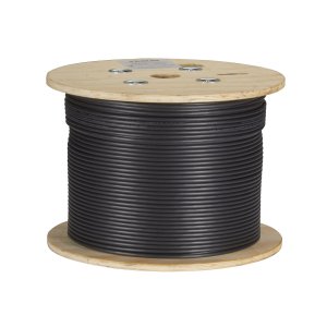 Black C6ABC50S-STR-BK-1000 Cat6a Bulk Cable Sftp Pvc Poe Bk 1000'