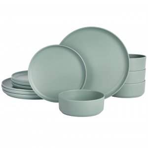 Gibson 135732.12 Home Canyon Crest 12 Piece Stackable Melamine Dinnerw