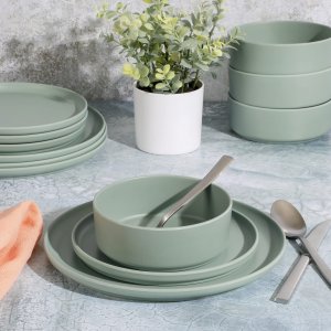 Gibson 135732.12 Home Canyon Crest 12 Piece Stackable Melamine Dinnerw