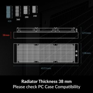 Arctic ACFRE00145A Liquid Freezer Iii 420 A-rgb (black)