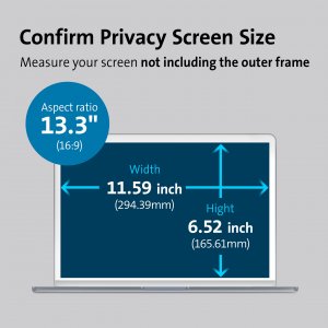 Kensington K58351WW Magpro 13.3in (16:9) Laptop Privacy Screen With Ma