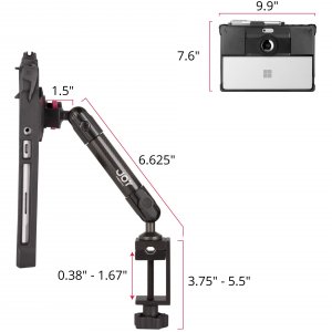 The MWM400MP102 Magconnect Edge Mp C Clamp Mount For Surface Go 4 Go 3