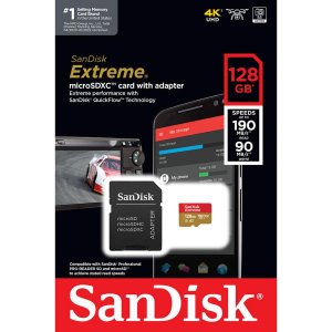 Sandisk SDSQXAA-128G-AN6MA Extreme, Microsdxc, Memory Card, 128gb, Uhs