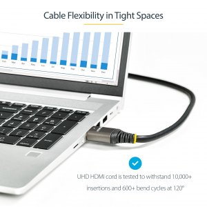 Startech HDMMV3M Cb  10ft Hdmi2.0 High Speed Ultra Hd 4k 60hz Premium 