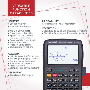 Adesso CS-229B Ac Cs-229b Scentific Graphic And Engineering Calculator