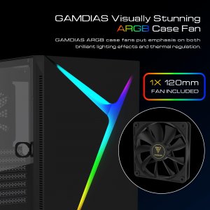 Gamdias GD-ARGUS E4 ELITE Gd-argus E4 Gaming Mid Tower Pc Case