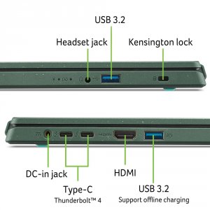 Acer NX.KN6AA.001 Aspire Vero Av15 53p 77v9 Lptp