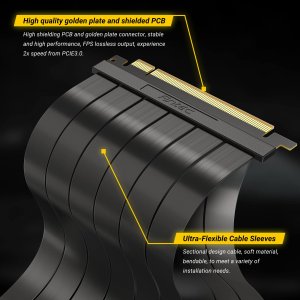 Antec AT-RCAB-W200-PCIE4-RTX40 Pci-e 4.0 Riser Cable 200mm Flexible Ad