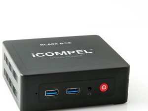 Black ICRP-HD-QR-N-R3 Icompel Digital Signage Media Player