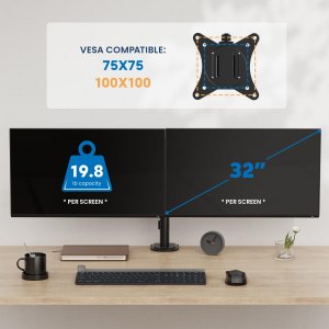 Mount MI-4752 Mi 4752 Dual Monitor Mount