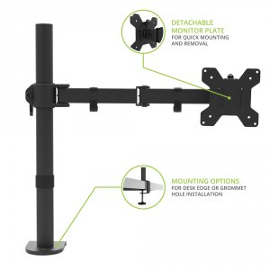 Kanto DML1000 Height Adjustable Desktop Arm