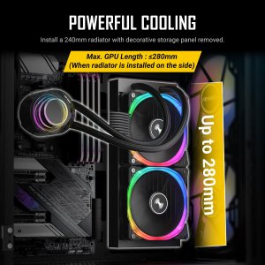 Antec NX416L Mid-tower Atx Gaming Case With Argb Fans