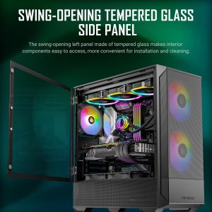 Antec NX416L Mid-tower Atx Gaming Case With Argb Fans