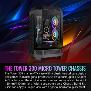 Thermaltake CA-1Y4-00S1WN-00 Tower 300 Black