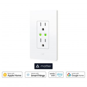 Eve 10038863 Eve Energy Outlet (matter) Smart Outlet