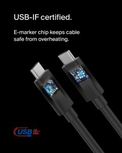 Belkin INZ004bt2MBK Usb4 240w 20gbps 2m Cable