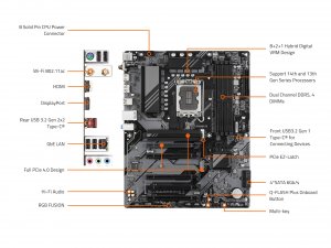 Gigabyte B760 DS3H AC B760 Ds3h Ac Lga 1700 Intel