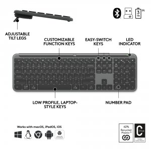 Logitech 920-012427 Slim Combo Mk955 For Business