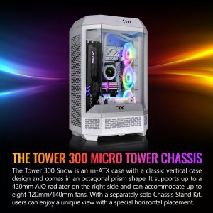 Thermaltake CA-1Y4-00S6WN-00 Tower 300 Snow