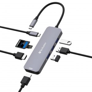 Verbatim 32151 ,usb-c, Pro Multiport Hub, Cmh08, 8 Ports, Hdmi, Usb-a 