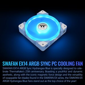 Thermaltake CL-F184-PL14BU-A Swafan Ex 14 Hydrangea Blue