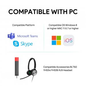 Yealink MP45 Usb Phone Compatible With Microsoft Teams (1301118)