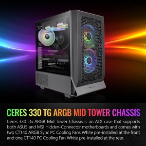 Thermaltake CA-1Y2-00M1WN-01 Ceres 330 Black