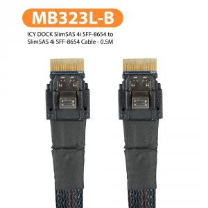 Icy MB323L-B Slimsas 4i Sff-8654