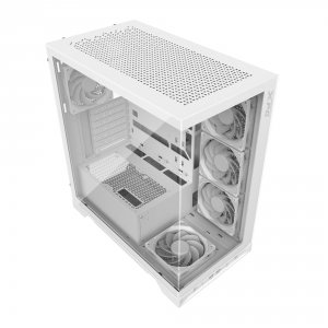 Adata 75261379 Invader X White Mid-tower Atx Pc Case Bezel-less Temper