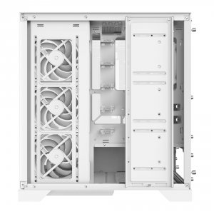 Adata 75261379 Invader X White Mid-tower Atx Pc Case Bezel-less Temper