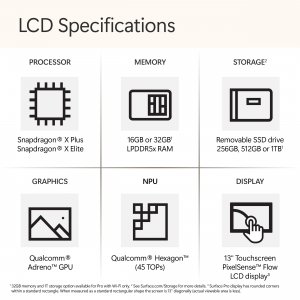 Microsoft ZEJ-00001 Pro11 5g Pls 16g 256g Plat