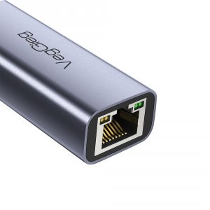 Veggieg V-K308 Usb C To Gigabit Ethernet Adapter - Portable  Aluminum