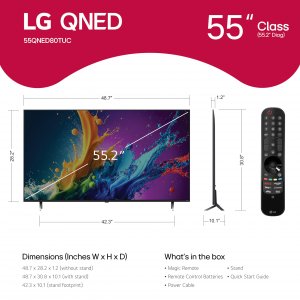 Lg 55QNED80TUC 55in 4k Uhd Qned 60hz Native