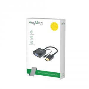 Veggieg V-Z902 Hdmi To Vga Adapter - Gold-plated Male To Female