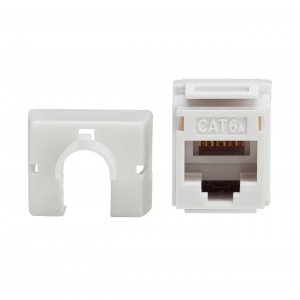 Tripp N238-010-WH-6A Cat6 Keystone Jack 4ppoe Comp