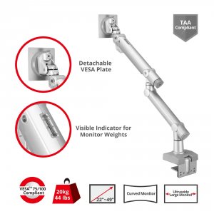 Siig CE-MT3V11-S1 Mtpro Heavy Duty Desk Mount