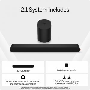 Vizio SV210M-0808 2.1 Soundbar With Dolby