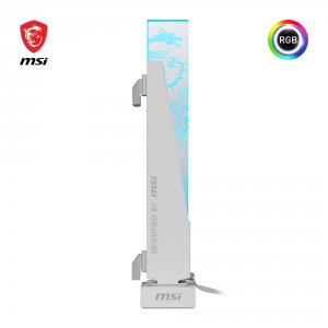 Msi ARGBSTANDWHT Ac  Mpg Argb Graphics Card Stand - White Abs Plastic 